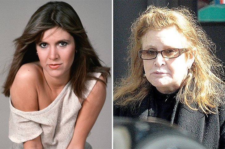 Carrie Fisher transformation